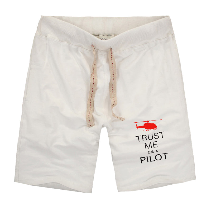 Trust Me I'm a Pilot (Helicopter) Designed Cotton Shorts