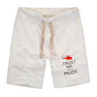 Thumbnail for Trust Me I'm a Pilot (Helicopter) Designed Cotton Shorts