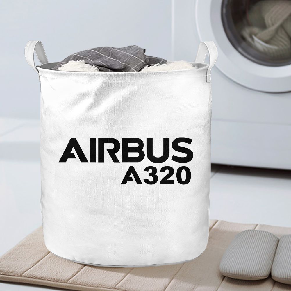Airbus A320 & Text Designed Laundry Baskets