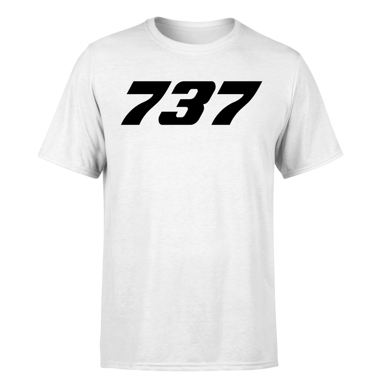 737 Flat Text Designed T-Shirts