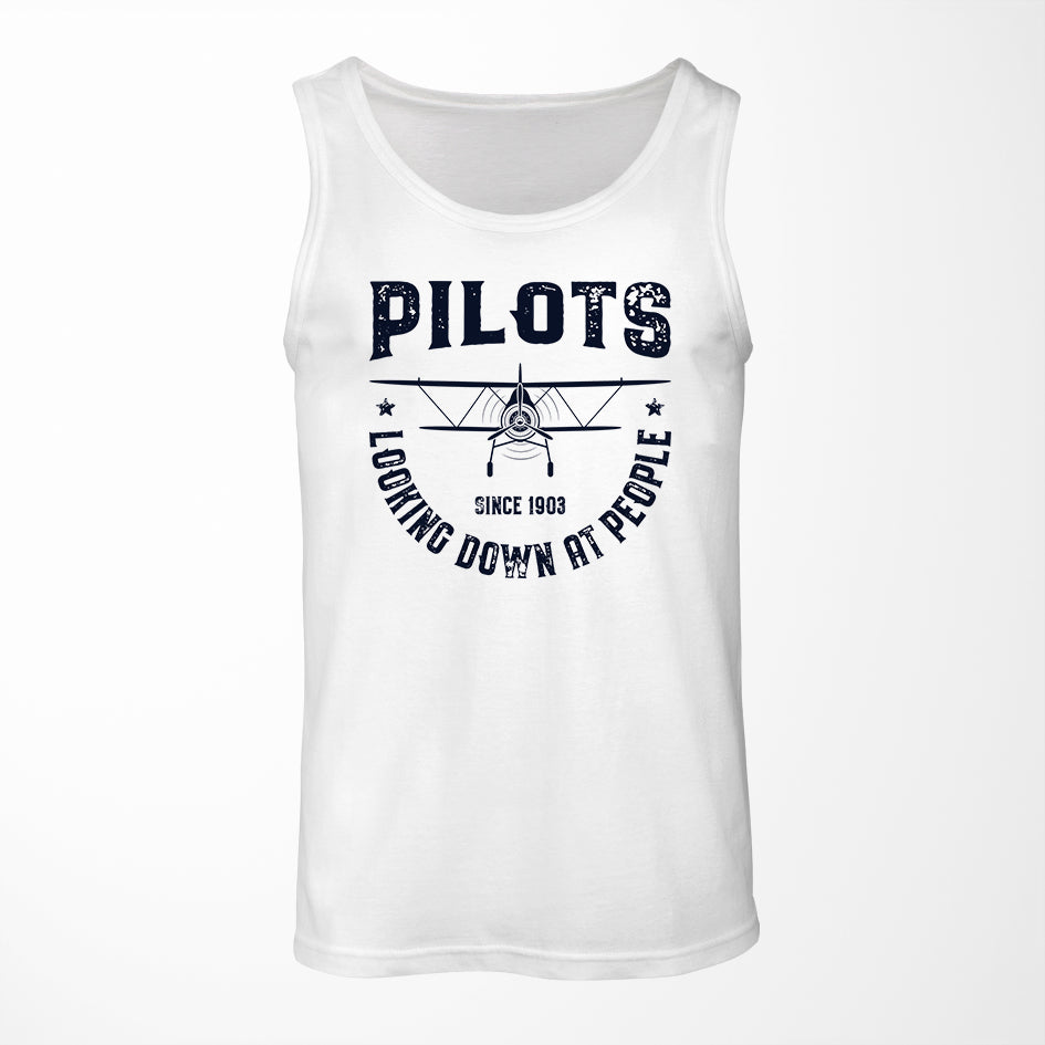 Pilots Looking Down at People Since 1903 Designed Tank Tops