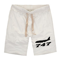 Thumbnail for Boeing 747 - Queen of the Skies (2) Designed Cotton Shorts