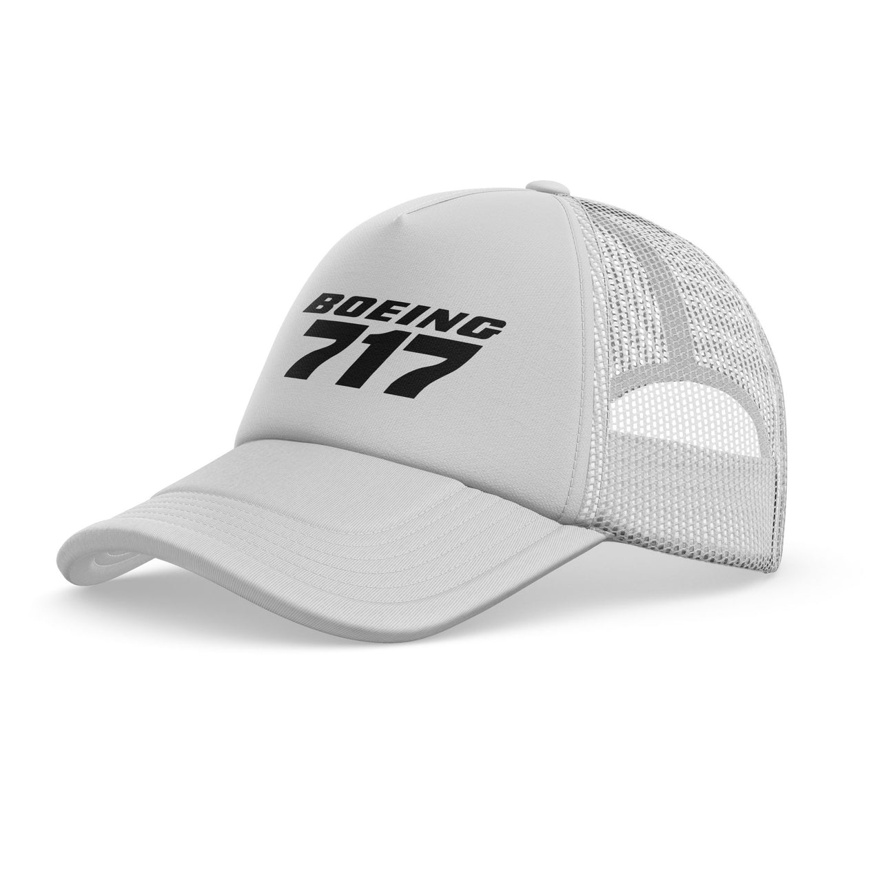 Boeing 717 & Text Designed Trucker Caps & Hats