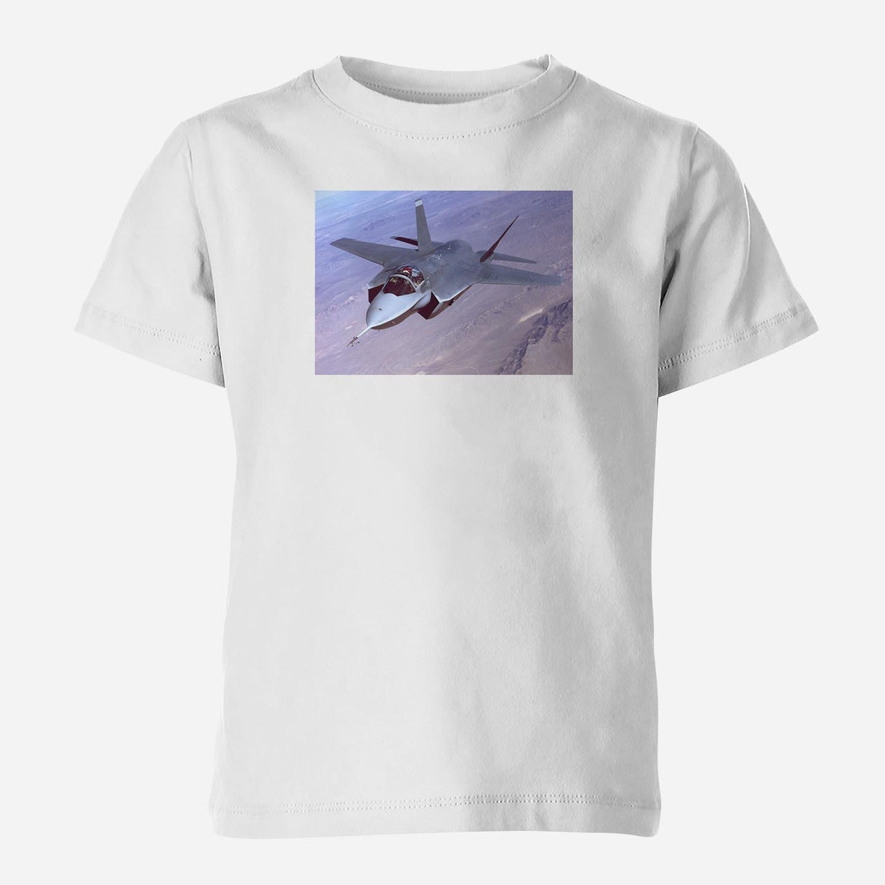 Fighter Jet 35 Captured in the Air Designed Children T-Shirts