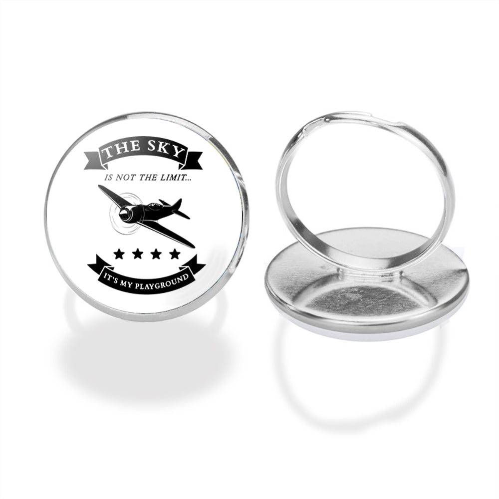 The Sky is not the limit, It's my playground Designed Rings