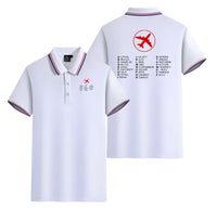 Thumbnail for Aviation Alphabet 2 Designed Stylish Polo T-Shirts (Double-Side)