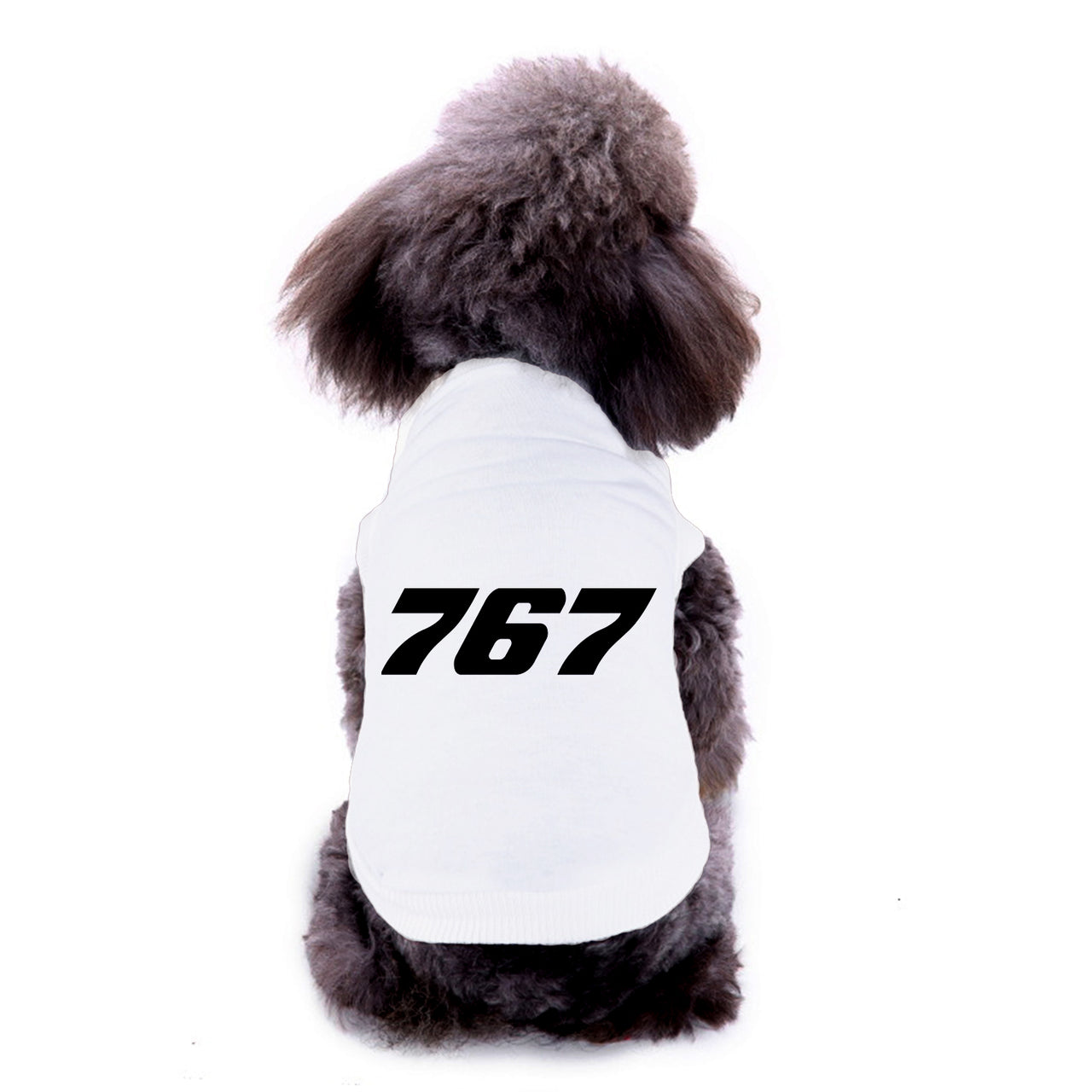767 Flat Text Designed Dog Pet Vests