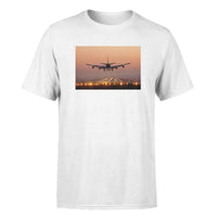 Thumbnail for Landing Boeing 747 During Sunset Designed T-Shirts