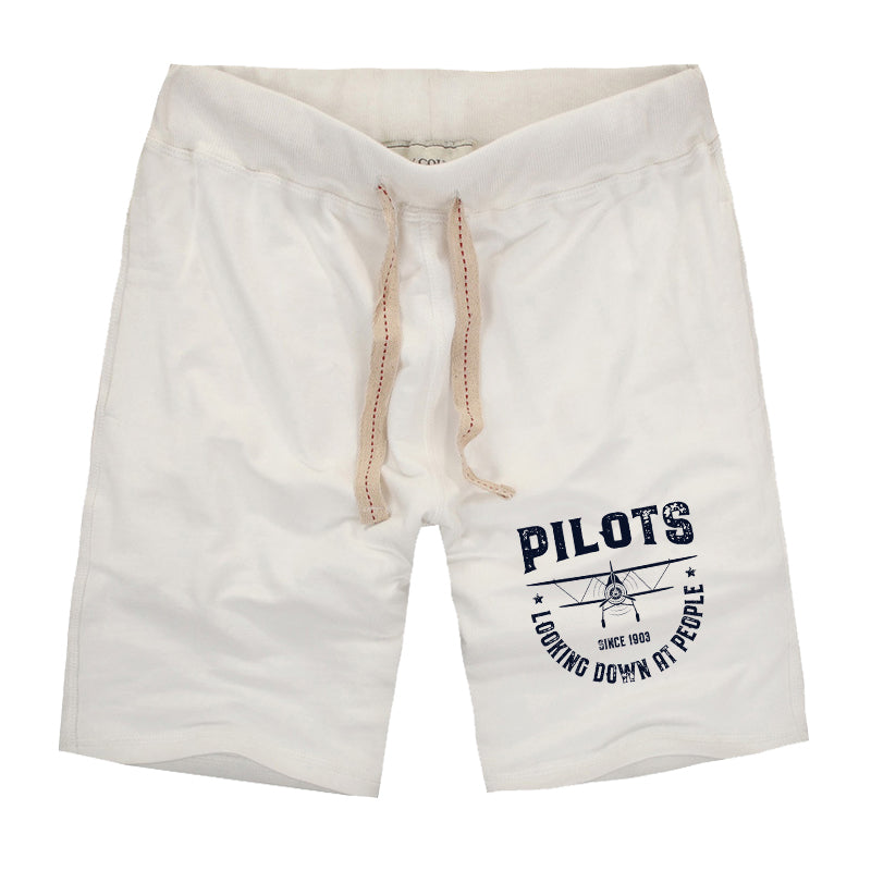 Pilots Looking Down at People Since 1903 Designed Cotton Shorts