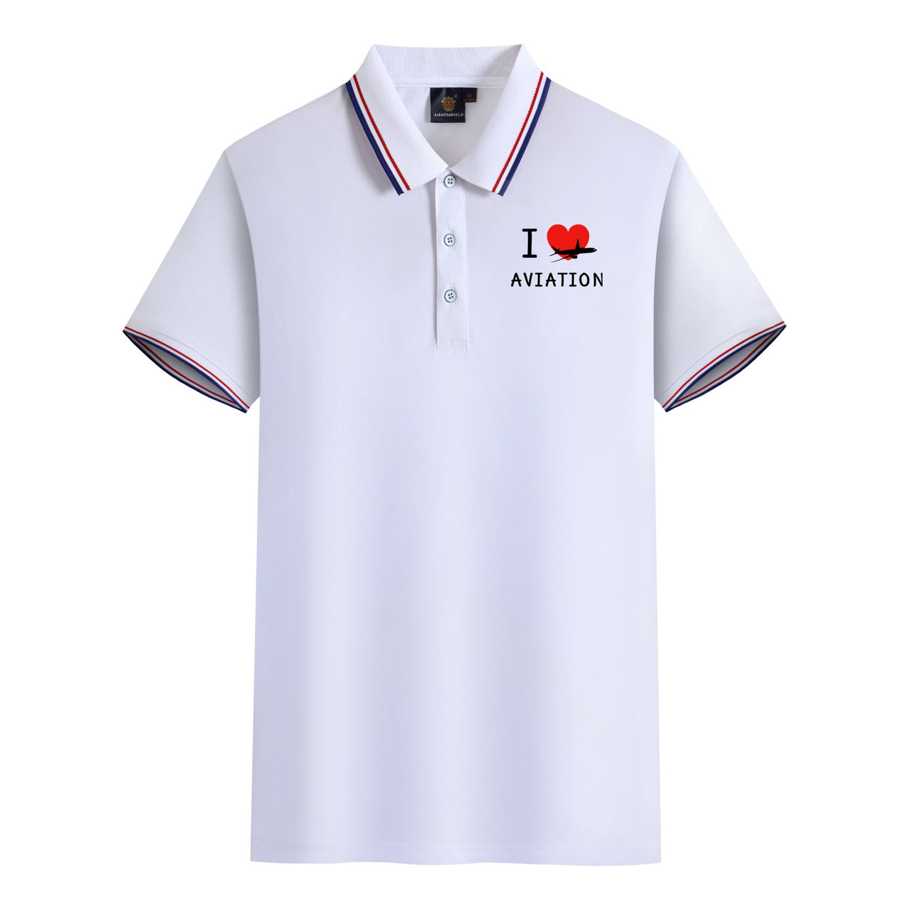 I Love Aviation Designed Stylish Polo T-Shirts