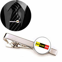 Thumbnail for Eat Sleep Fly (Colourful) Designed Tie Clips
