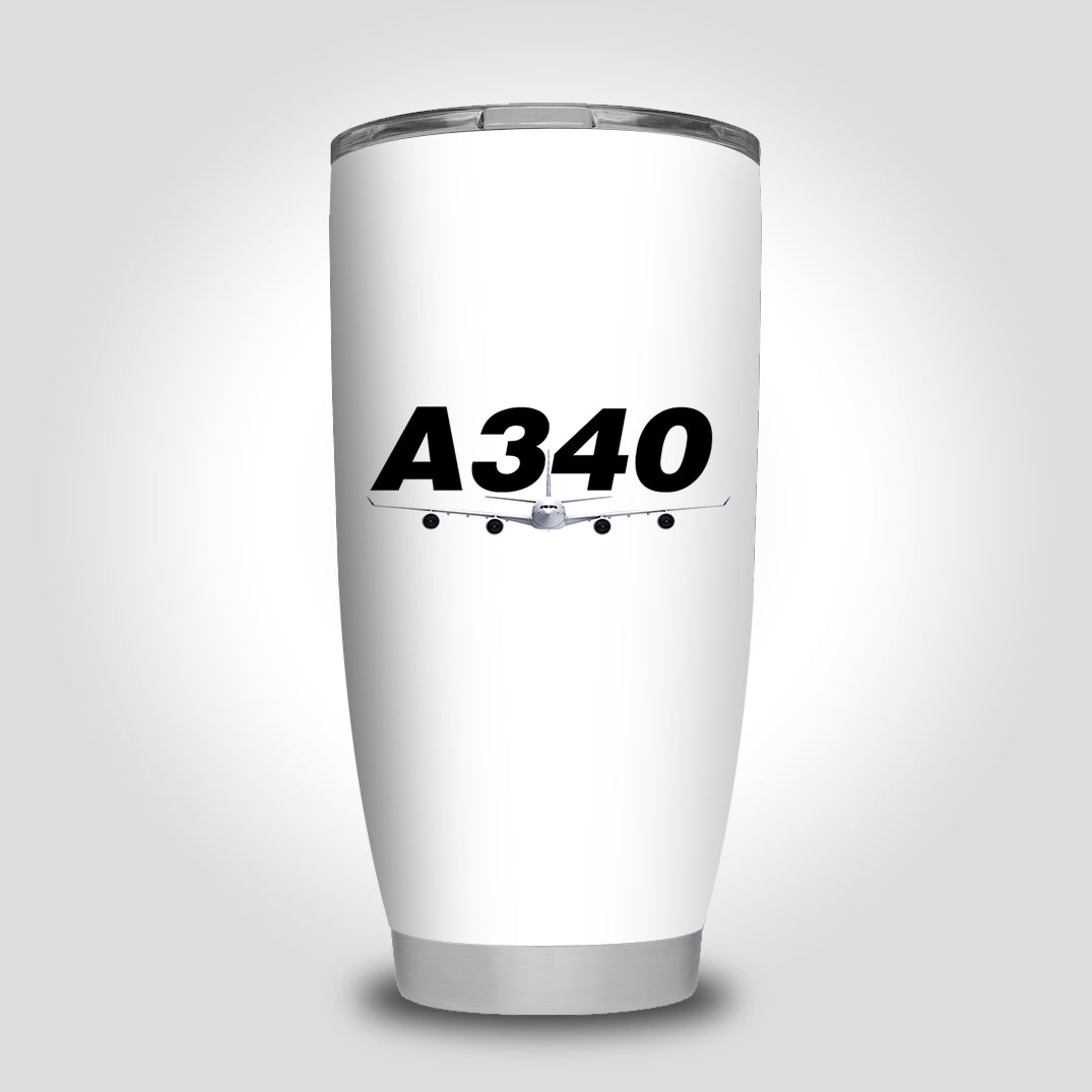 Super Airbus A340 Designed Tumbler Travel Mugs