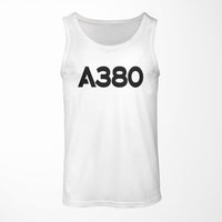 Thumbnail for A380 Flat Text Designed Tank Tops