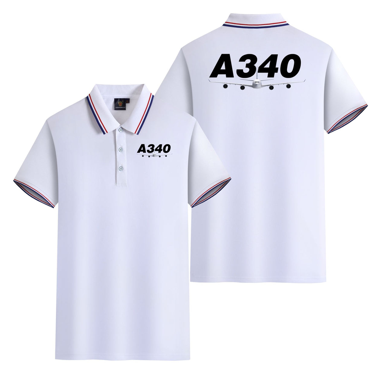 Super Airbus A340 Designed Stylish Polo T-Shirts (Double-Side)