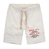 Thumbnail for Rule 1 - Pilot is Always Correct Designed Cotton Shorts