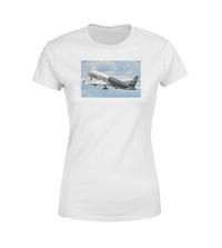 Thumbnail for Departing Airbus A350 (Original Livery) Designed Women T-Shirts