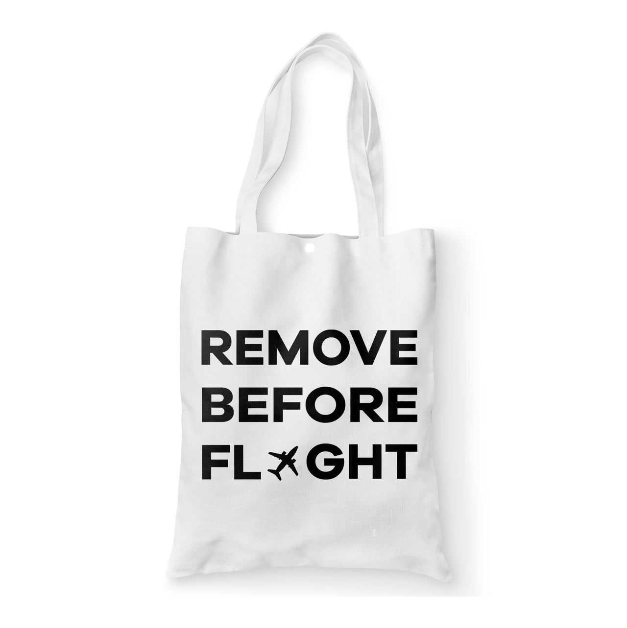 Remove Before Flight Designed Tote Bags