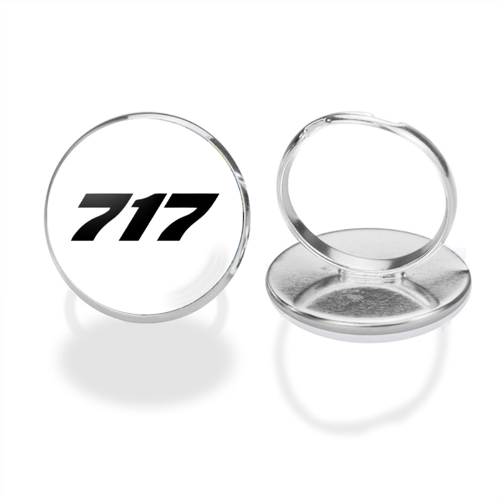717 Flat Text Designed Rings