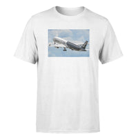 Thumbnail for Departing Airbus A350 (Original Livery) Designed T-Shirts