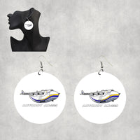 Thumbnail for Antonov AN-225 (17) Designed Wooden Drop Earrings