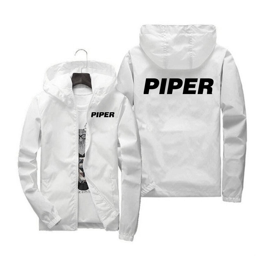 Piper & Text Designed Windbreaker Jackets