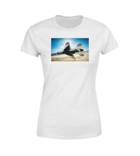 Thumbnail for Turning Right Fighter Jet 16 Designed Women T-Shirts