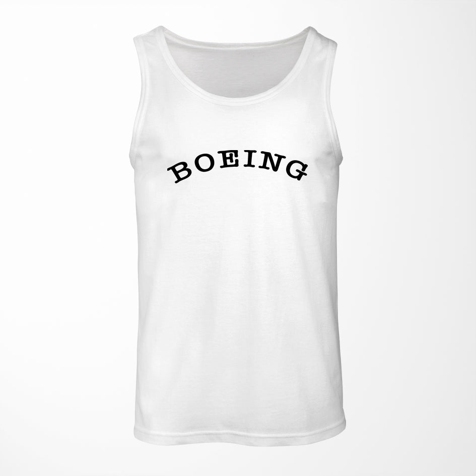 Special BOEING Text Designed Tank Tops