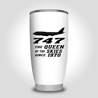 Thumbnail for Boeing 747 - Queen of the Skies (2) Designed Tumbler Travel Mugs