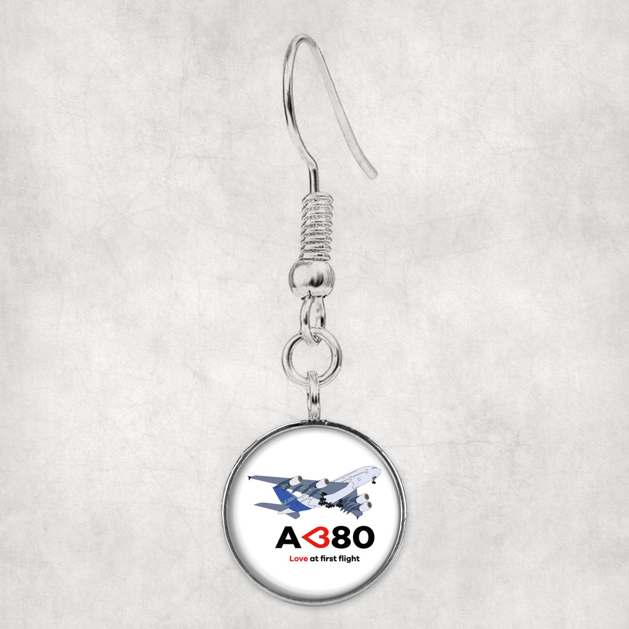 Airbus A380 Love at first flight Designed Earrings