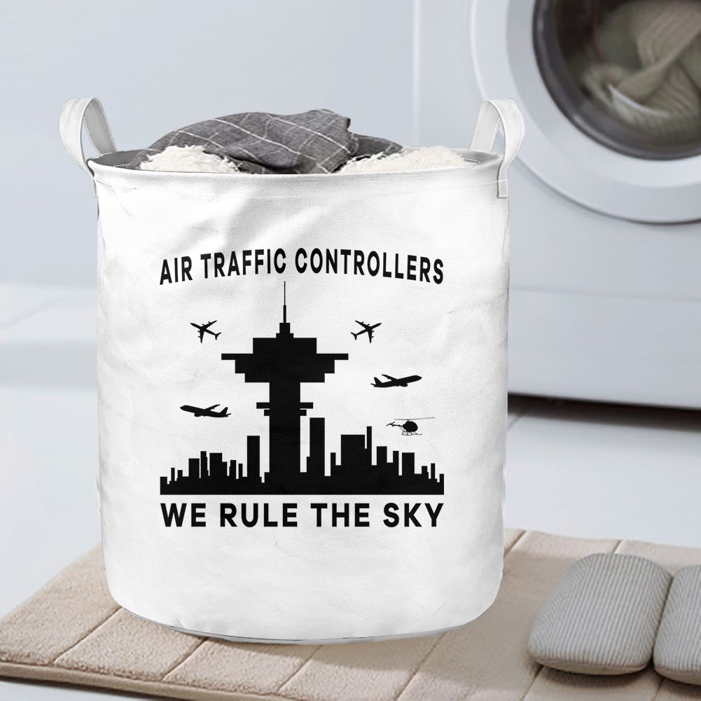 Air Traffic Controllers - We Rule The Sky Designed Laundry Baskets