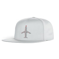 Thumbnail for Airplane Shape Aviation Alphabet Designed Snapback Caps & Hats