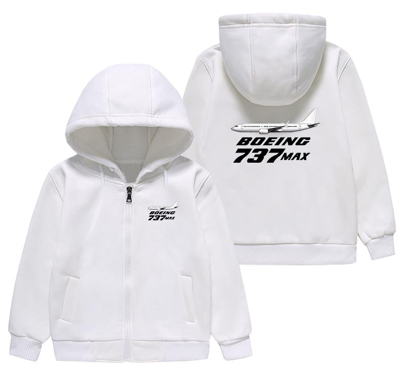 The Boeing 737Max Designed "CHILDREN" Zipped Hoodies