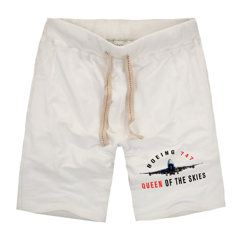 Boeing 747 Queen of the Skies Designed Cotton Shorts