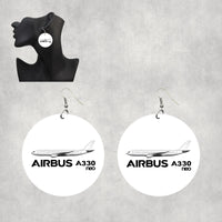 Thumbnail for The Airbus A330neo Designed Wooden Drop Earrings