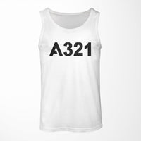 Thumbnail for A321 Flat Text Designed Tank Tops