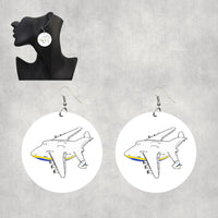 Thumbnail for Antonov AN-225 Mriya Designed Wooden Drop Earrings