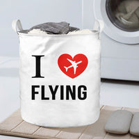Thumbnail for I Love Flying Designed Laundry Baskets