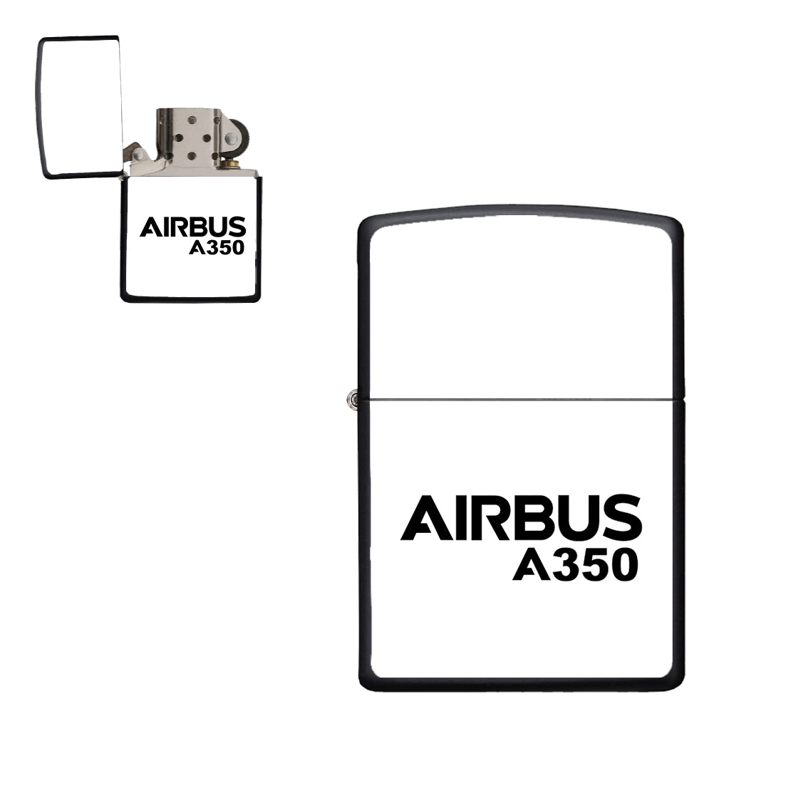 Airbus A350 & Text Designed Metal Lighters