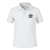 Thumbnail for Airbus A321 & Plane Designed Children Polo T-Shirts