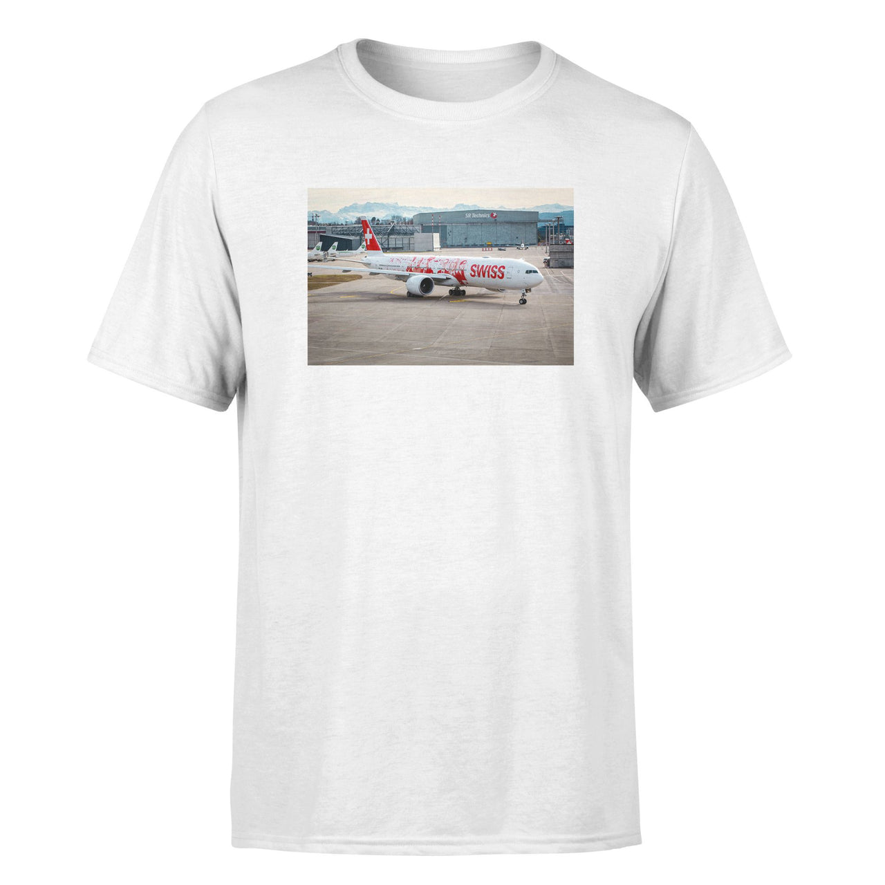 Boeing 777 Swiss Foto Designed T-Shirts