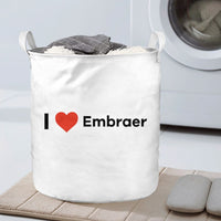 Thumbnail for I Love Embraer Designed Laundry Baskets