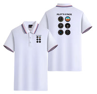 Thumbnail for Pilot's 6 Pack Designed Stylish Polo T-Shirts (Double-Side)