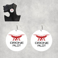 Thumbnail for Drone Pilot Designed Wooden Drop Earrings