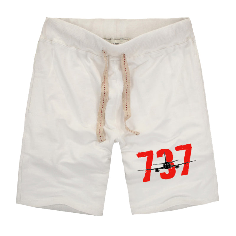 Boeing 737 Designed Designed Cotton Shorts