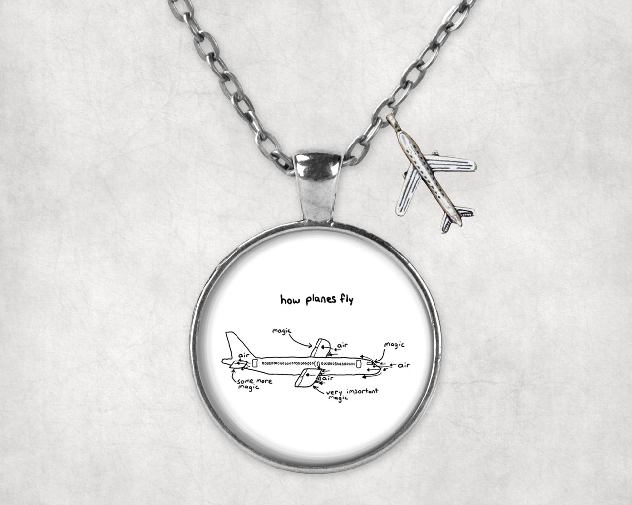 How Planes Fly Designed Necklaces