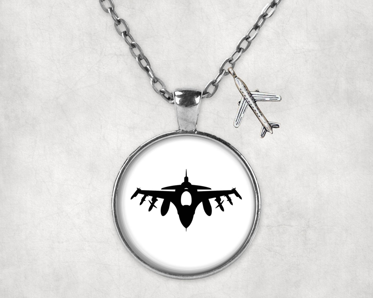Fighter Jet 16 Silhouette Designed Necklaces