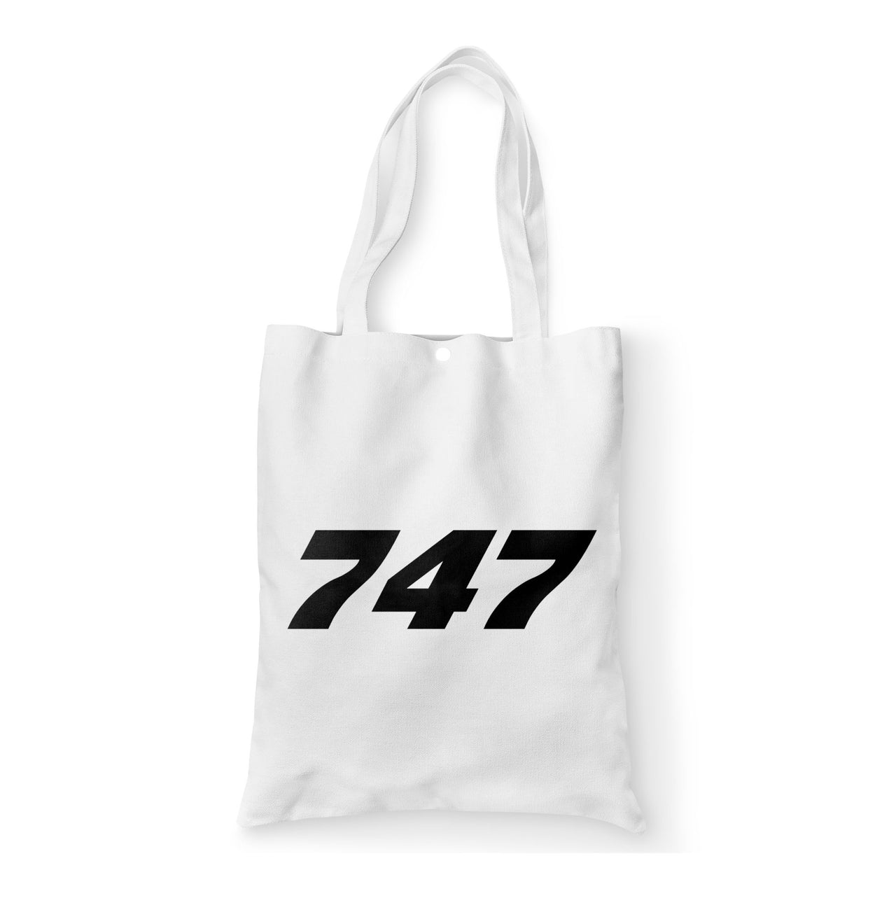 747 Flat Text Designed Tote Bags