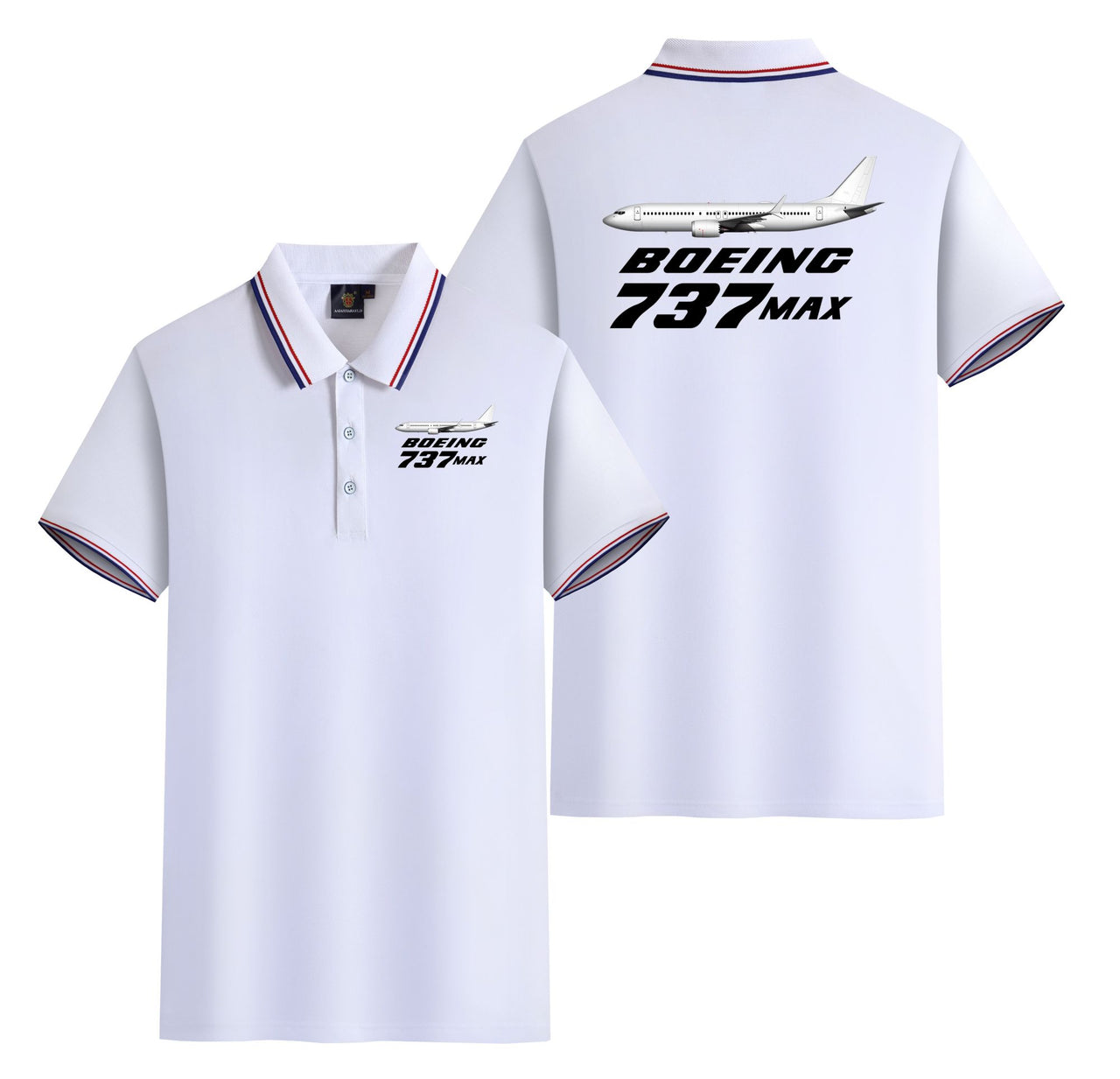 The Boeing 737Max Designed Stylish Polo T-Shirts (Double-Side)