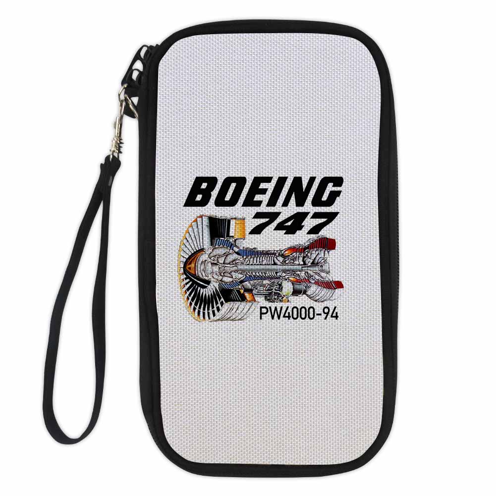 Boeing 747 & PW4000-94 Engine Designed Travel Cases & Wallets