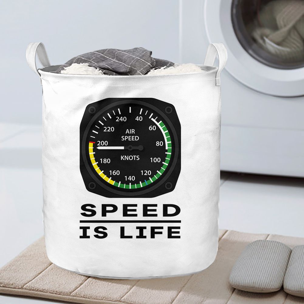 Speed Is Life Designed Laundry Baskets
